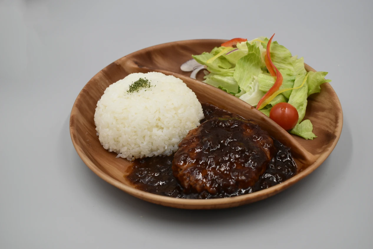 ハンバーグプレートシャリアピンソース